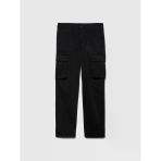 Sisley Rahat Kalıp Yarı Parlak Kargo Pantolon Erkek Siyah T-Shirt - 323A47u4sf03w
