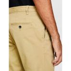 Sisley Slim Fit Vintage Efekt Chino Pantolon Erkek Bej T-Shirt - 323A4dm6sf02y