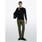 Sisley Slim Fit Vintage Efekt Chino Pantolon Erkek Haki Yeşili Pantolon - 325A4dm6sf02y