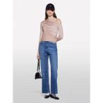Sisley Streç Kumaş Dikiş Detaylı Slim Fit Bluz Kadın Sütlü Kahve Bluz - 325P33txl400x