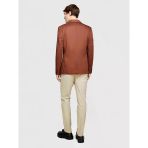 Sisley Streç Pamuklu Kemer Delikli Slim Fit Denim Chino Pantolon Erkek Pembe Pantolon - 324P4hjtsf03n