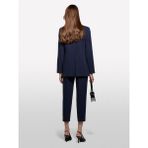 Sisley Streç Viskozlu Tek Düğmeli Regular Fit Blazer Ceket Kadın Lacivert Ceket - 325A2KVXLW025 - 40