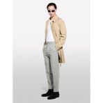 Sisley Su Geçirmez Kumaşlı Logolu Kemerli Regular Fit Trençkot Erkek Mavi Trençkot - 325P2THMSN03V - XL