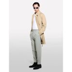 Sisley Su Geçirmez Kumaşlı Logolu Kemerli Regular Fit Trençkot Erkek Siyah Trençkot - 325P2thmsn03v