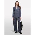 Sisley Viskoz Karışımlı Beli İpli Astarlı Regular Fit Blazer Ceket Kadın Haki Yeşili Ceket - 325A2k2klw03c