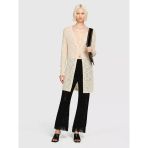 Sisley Viskoz Karışımlı Örgü Motifli Saçak Paça Coulotte Pantolon Kadın Siyah Pantolon - 324P196pmf008