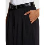 Sisley Viskoz Karışımlı Pileli Streç Pantolon Kadın Siyah Pantolon - 325A4kvxl002w