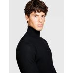 Sisley Yün Karışımlı Slim Fit Kazak Erkek Siyah Kazak - 323A11BAS200A