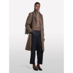 Sisley Yün ve Kaşmir Karışımlı Ribana Detaylı Balıkçı Yaka Kazak Kadın Kahverengi Kazak - 325A102HM2174 - XS