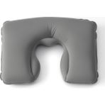 Şişme Seyahat Yastığı Boyun Destekli Taşınabilir ve Ergonomik Tasarım Uçak Araba ve Yolculuklar Için Ideal (Gri)