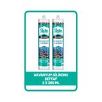 Sista Akvaryum Silikonu Şeffaf, 280 ml x 2 Adet