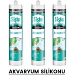 Sista Akvaryum Silikonu Şeffaf 310 ML 3 Adet