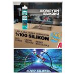 Sista Akvaryum Silikonu Sızdırmaz Silikonu Şeffaf Solvent Içermeyen Silikon 340 Gram