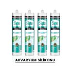 Sista Şeffaf Akvaryum Silikonu 310 Ml Henkel (4 Adet) Şeffaf