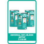 Sista Şeffaf Silikon Mastik Tüp 50 gr x 3 Elastik ve UV Dayanıklı Özellikte