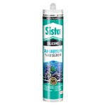 Sista Silikon Mastik Aquarium, Balıklara Zarar Vermeyen Akvaryum Silikonu, UV Dirençli Silikon Mastik, Elastikiyeti Yüksek Güçlü Yapıştırıcı, 1x280ml