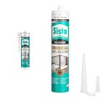 Sista Universal Silikon 2'li Set, 2 * 280 ml (Şeffaf + Beyaz)
