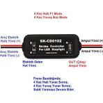 Sistem Led Market Stop Fren Çakar Modül LED AMPUL Uyumlu 12v Özel Üretim 4 Kez F1 Çakar 4 Kez Yavaş