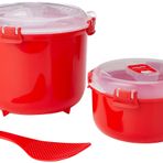 Sistem Mikrodalga Pirinç Ocak 2.6 Litre ve Yuvarlak Mikrodalga Gıda Kabı