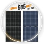 Sistem Solar Topcon 585 W Watt Güneş Paneli Monokristal 144 Hücre Solar Panel
