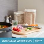 Sistema Hava Geçirmez 5’li Saklama Kabı Seti + 2 ölçü kabı BPA’sız (Bakliyat – Un – Makarna)