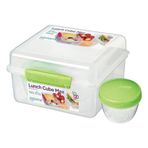 Sistema TO GO Beslenme Kutusu Cube Max | 2 L Bento-Box Tarzı Yemek Kabı Bölücülü ve Sızdırmaz Yoğurt Tenceresi | BPA İçermez | Çeşitli Renklerde