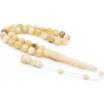 Sistemli İmamesi Halkalı Küre Kesim İri Boy Koç Boynuzu Tesbih