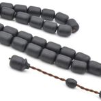 Sistemli Kapsül Kesim İri Boy Siyah Fiber Tesbih