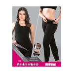 Sistina 743 Siyah Siyah Polymer Kumaş Kadın Sauna Takım