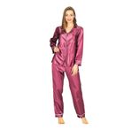 Sistina Mor Saten Pijama Takımı - 1613 Mor XL