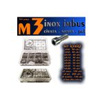 Site Hırdavat 721 Parça M3 Inox (paslanmaz) Imbus Alyan Başlı Civata Somun Pul Seti