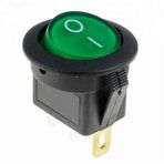 Site Hırdavat IC-131 3P Yeşil Yuvarlak Işıklı Anahtar On/Off Switch
