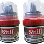 Sitil Klasik Kahverengi ve Siyah Ayakkabı Boyası, 50 ml, Cilalı