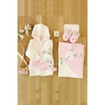 Sitilin Bebek Bornoz Seti - Pembe - Beyaz