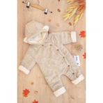 Sitilin Kız Erkek Bebek Ayıcık Figürlü Welsoft Peluş Astronot Bebek Tulum STL6780 - 3 - 6 Ay - Kahve