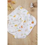 Sitilin Kız Erkek Bebek Unisex Pazen Kundak Battaniye STL6843 - Ekru - 0 - 1 Yaş
