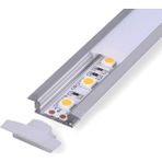 Sıva Altı Alüminyum LED Profil 1mt. Aydınlatma Dekoratif Şerit Kanalı Armatür Linear Işık Kare Kasa