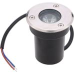 Sıva Altı LED Armatür Dekoratif Işık Show Gösteri Yol Aydınlatma Açık Alan Enerji Tasarruflu Yuvarlak Zemin A-1405 1W 220V - 4000K (Doğal Beyaz)