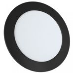 Sıva Altı Yuvarlak Siyah Slim Led Panel Armatür 6/9/12/15/18 W Trafolu Beyaz Işık (9, watts)