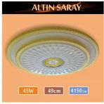 Sıva Üstü Led Panel 45W 49 Cm Çapında Model Altın Saray Led Avize
