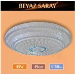 Sıva Üstü Led Panel 45W 49 Cm Çapında Model Beyaz Saray Led Avize