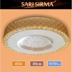 Sıva Üstü Led Panel 45W 49 Cm Çapında Model Sarı Sırma Led Avize