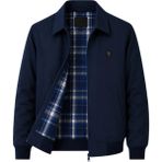 Sivaist Erkek Lacivert Regular Kalıp Bonded Kumaş Klasik Yaka Mevsimlik&Yazlık Mont - 2XL