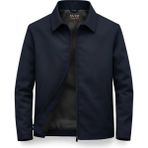 Sivaist Lacivert Erkek Pamuk Polyester Karışımlı Yakalı Bonded Kumaş Su ve Rüzgar Geçirmez Mevsimlik&yazlık Mont - XL