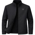 Sivaist Siyah Erkek Polyester Karışımlı Süper İnce Rüzgarlık Su Ve Rüzgar Geçirmez Mevsimlik&Yazlık Mont - 2XL
