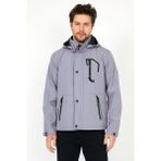 Sivaist YENİ SEZON ERKEK GRİ SOFTSHELL KAPÜŞONLU İÇ CEPLİ SU VE RÜZGAR GEÇİRMEZ MEVSİMLİK&YAZLIK MONT - Gri - 5XL