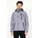 SİVAİST Yeni Sezon Erkek Gri Softshell Kapüşonlu Iç Cepli Su Ve Rüzgar Geçirmez Mevsimlik&yazlık Mont