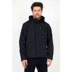 Sivaist YENİ SEZON ERKEK SİYAH SOFTSHELL KAPÜŞONLU İÇ CEPLİ SU VE RÜZGAR GEÇİRMEZ MEVSİMLİK&YAZLIK MONT - Siyah - 4XL