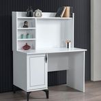 Sivas Gözde Mobilya Çizgi 110x60x137 cm Yarım Kitaplıklı Çalışma Masası