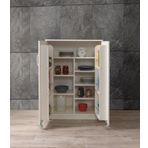 Sivas Gözde Mobilya Çok Amaçlı 2 Kapaklı Kısa 88x52x120 cm Mutfak Erzak Kiler Dolabı